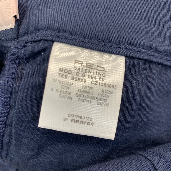 RED Valentino Skirt 44 8/10 Blue Polka Dot Pleat - Picture 8 of 8